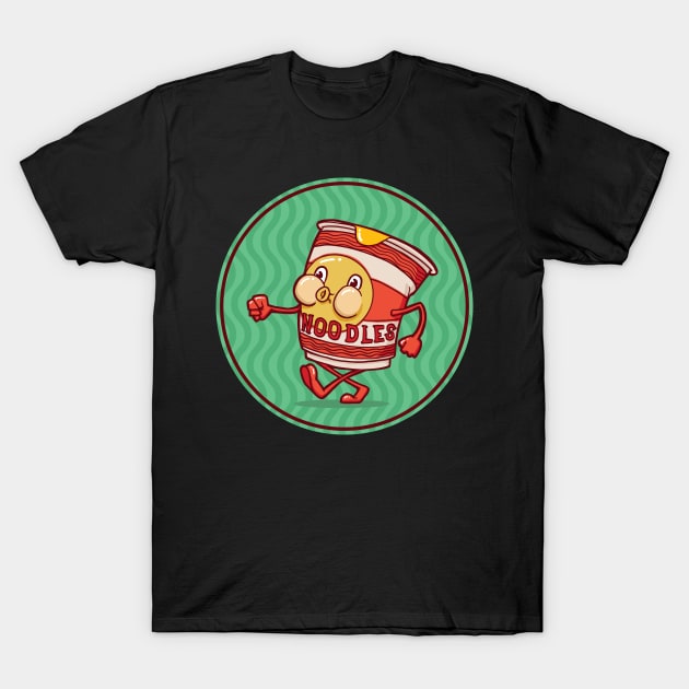 Cup Of Noodles Vintage Ramen Mascot T-Shirt by Huhnerdieb Apparel